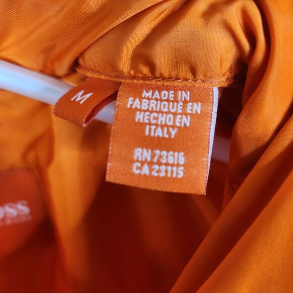 Boss Hugo Boss Mens Italian Made Dual Chest Pocket Full Zip Windbreaker Jacket M - Picture 6 of 8